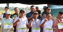 Kapolres Maros Hadiri Panen Raya Demplot Kodam XIV/Hasanuddin, Dukung Ketahanan Pangan Nasional