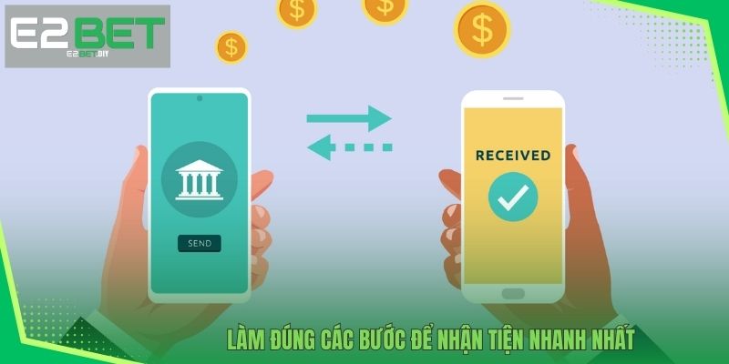 Rút Tiền E2BET – Nhận Thưởng Minh Bạch Và Siêu Tốc 4 Làm đúng các bước để nhận tiện nhanh nhất